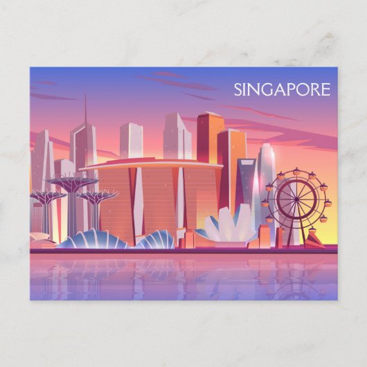 Singapore Briefkaart (Voorkant)