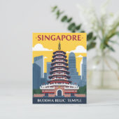 Singapore Buddha Tooth Relic Temple Briefkaart (Staand voorkant)