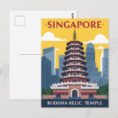Singapore Buddha Tooth Relic Temple Briefkaart (Voorkant / Achterkant)