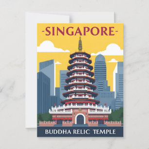 Singapore Buddha Tooth Relic Temple Briefkaart
