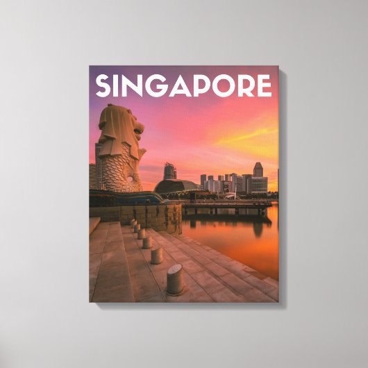 Singapore Canvas Afdruk (Voorkant)