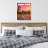 Singapore Canvas Afdruk (Insitu (Slaapkamer))
