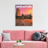 Singapore Canvas Afdruk (Insitu (Woonkamer))