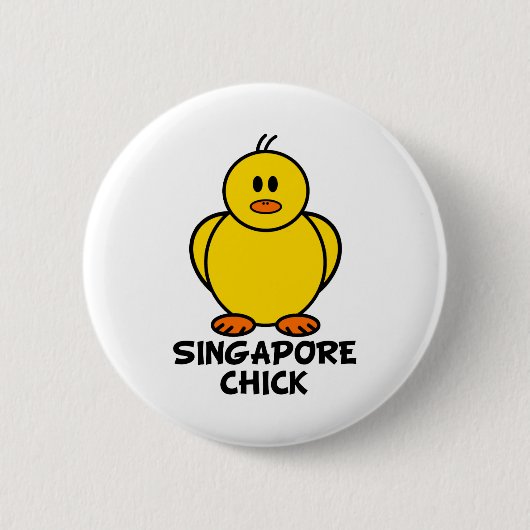 Singapore Chick Ronde Button 5,7 Cm (Voorkant)