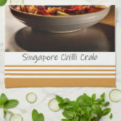 Singapore Chili Crab keukenhanddoek (Gevouwen)