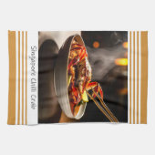 Singapore Chili Crab keukenhanddoek (Horizontaal)