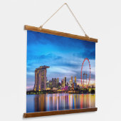 Singapore China Hangend Wandkleed (Gebogen)