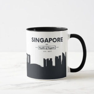Singapore, China Stadscoördinaten Mok