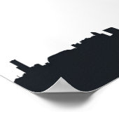 Singapore, China | Stadscoördinaten Poster (Hoek)