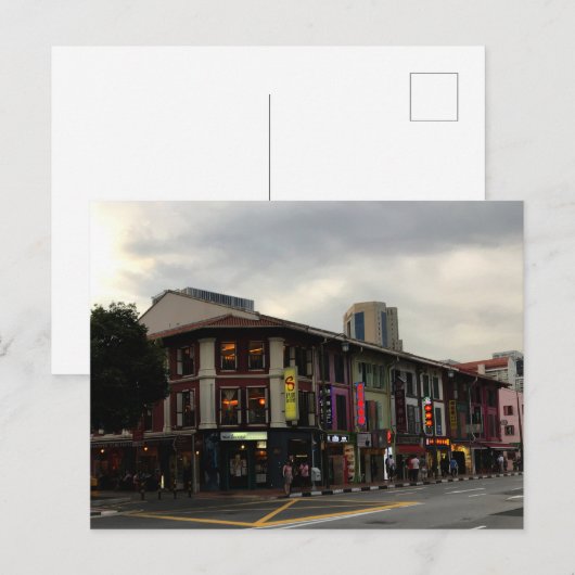 Singapore Chinatown #1-2 Briefkaart (Voorkant / Achterkant)