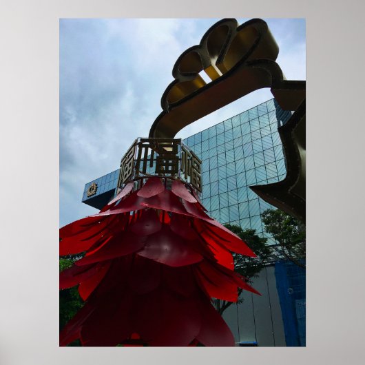 Singapore Chinatown Feestelijke Lampionnen Poster (Voorkant)