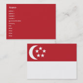 Singapore - Chubby Visitekaartje (Voorkant / Achterkant)