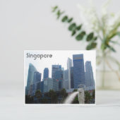 singapore city merlion briefkaart (Staand voorkant)