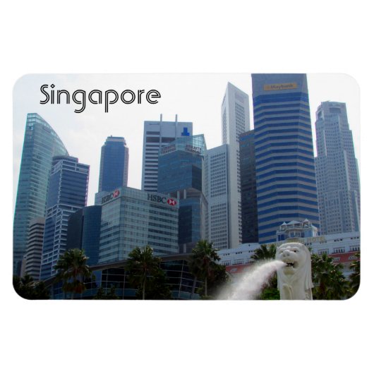singapore city merlion magneet (Horizontaal)
