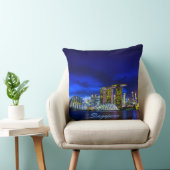 Singapore City Skyline bij nacht Kussen (Stoel)