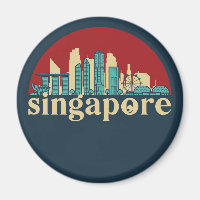 Singapore  City Skyline Cityscape Art