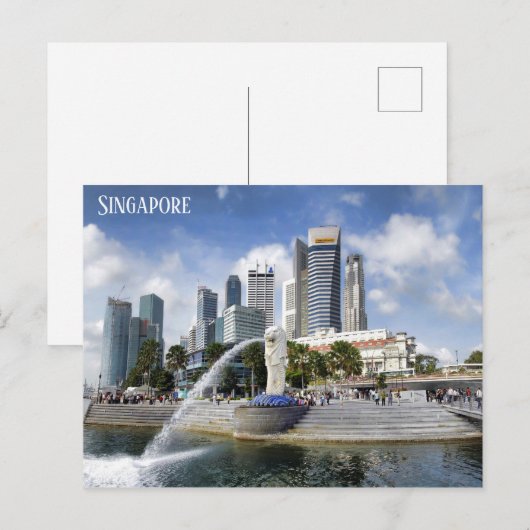 Singapore City Skyline Travel Photo Briefkaart (Voorkant / Achterkant)