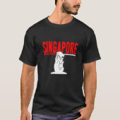 Singapore City Tourist Destination Souvenir T-shirt (Voorkant)