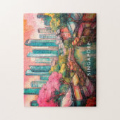 Singapore City Uitzicht Kleurrijk Legpuzzel (Verticaal)