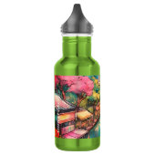 Singapore City Uitzicht Kleurrijk Waterfles (Links)