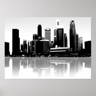 Singapore City Wall Art Poster