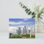 Singapore cityscape briefkaart (Staand voorkant)