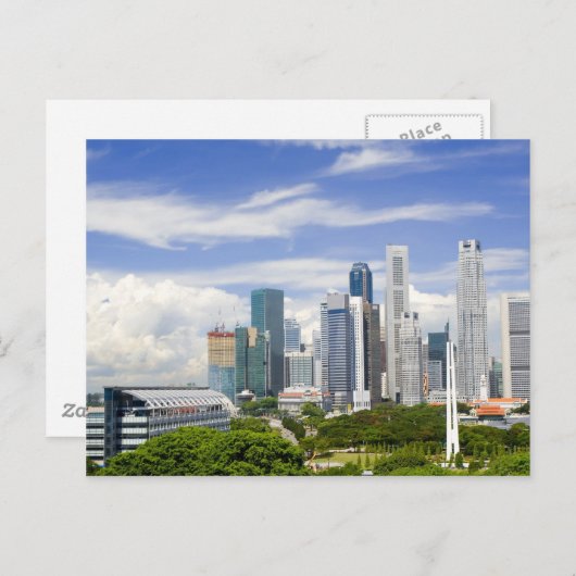 Singapore cityscape briefkaart (Voorkant / Achterkant)