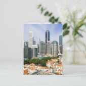 Singapore cityscape briefkaart (Staand voorkant)