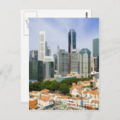 Singapore cityscape briefkaart (Voorkant / Achterkant)