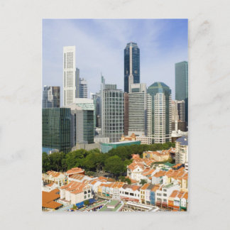 Singapore cityscape briefkaart