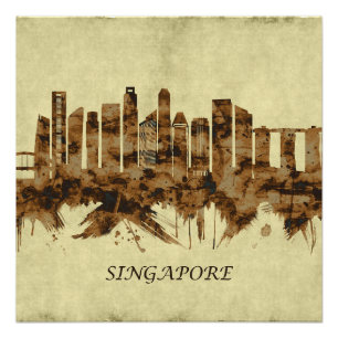 Singapore Cityscape Perfect Poster