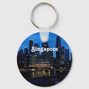 Singapore Cityscape Sleutelhanger