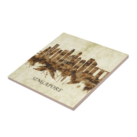 Singapore Cityscape Tegeltje (Zijkant)