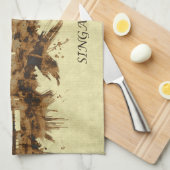 Singapore Cityscape Theedoek (Quarter Fold)