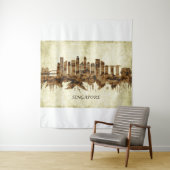 Singapore Cityscape Wandkleed (In situ)