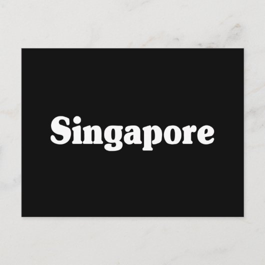 Singapore Classic Style Briefkaart (Voorkant)