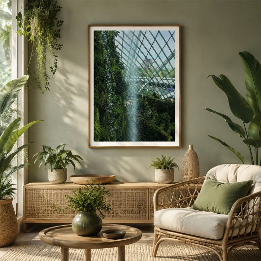 Singapore Cloud Forest Waterval Botanische Poster