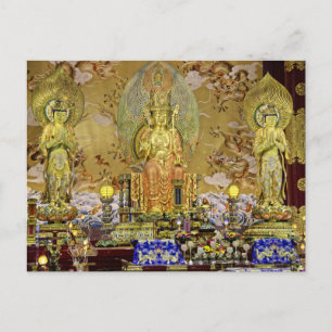 Singapore, de Tooth Relic Temple van Boeddha Briefkaart