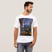 Singapore downtown bij nacht t-shirt (Voorkant volledig)
