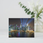 Singapore Downtown Lichtshow Briefkaart (Staand voorkant)