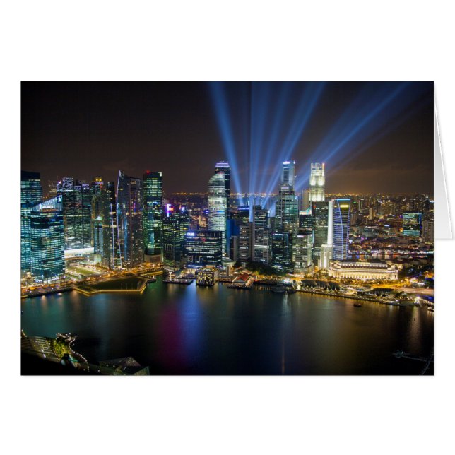 Singapore Downtown Lightshow (Voorkant Horizontaal)