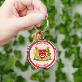 Singapore Erfgoed Embleem Sleutelhanger (Hand)
