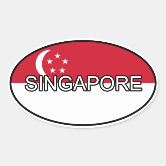 Singapore euro Sticker (Voorkant)