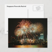 Singapore Fireworks Festival 2 Briefkaart (Voorkant / Achterkant)