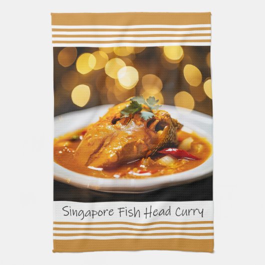 Singapore Fish Head Curry Keukenhanddoek (Verticaal)