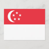 Singapore Flag Briefkaart (Voorkant)