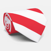Singapore Flag Elegante Patriottische Stropdas (Opgerold)