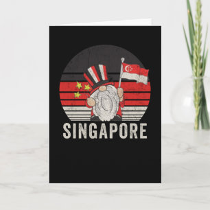 Singapore Flag - Funny Gnome - Kaart