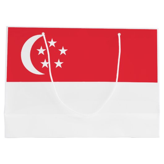 Singapore Flag Groot Cadeauzakje (Achterkant)