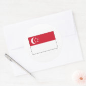 Singapore FLAG International Ronde Sticker (Envelop)